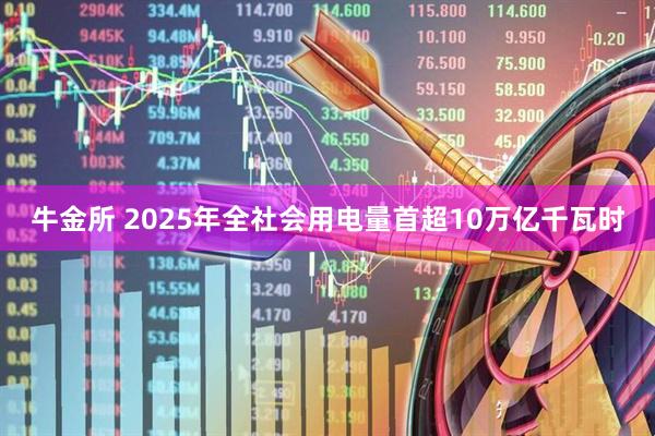 牛金所 2025年全社会用电量首超10万亿千瓦时